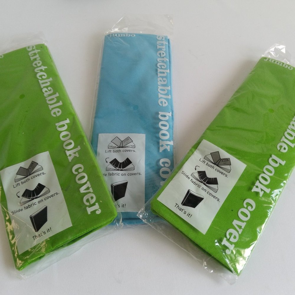 Jumbo Polyester Stretchable/Washable Nylon and Polyester Book Covers - NEW